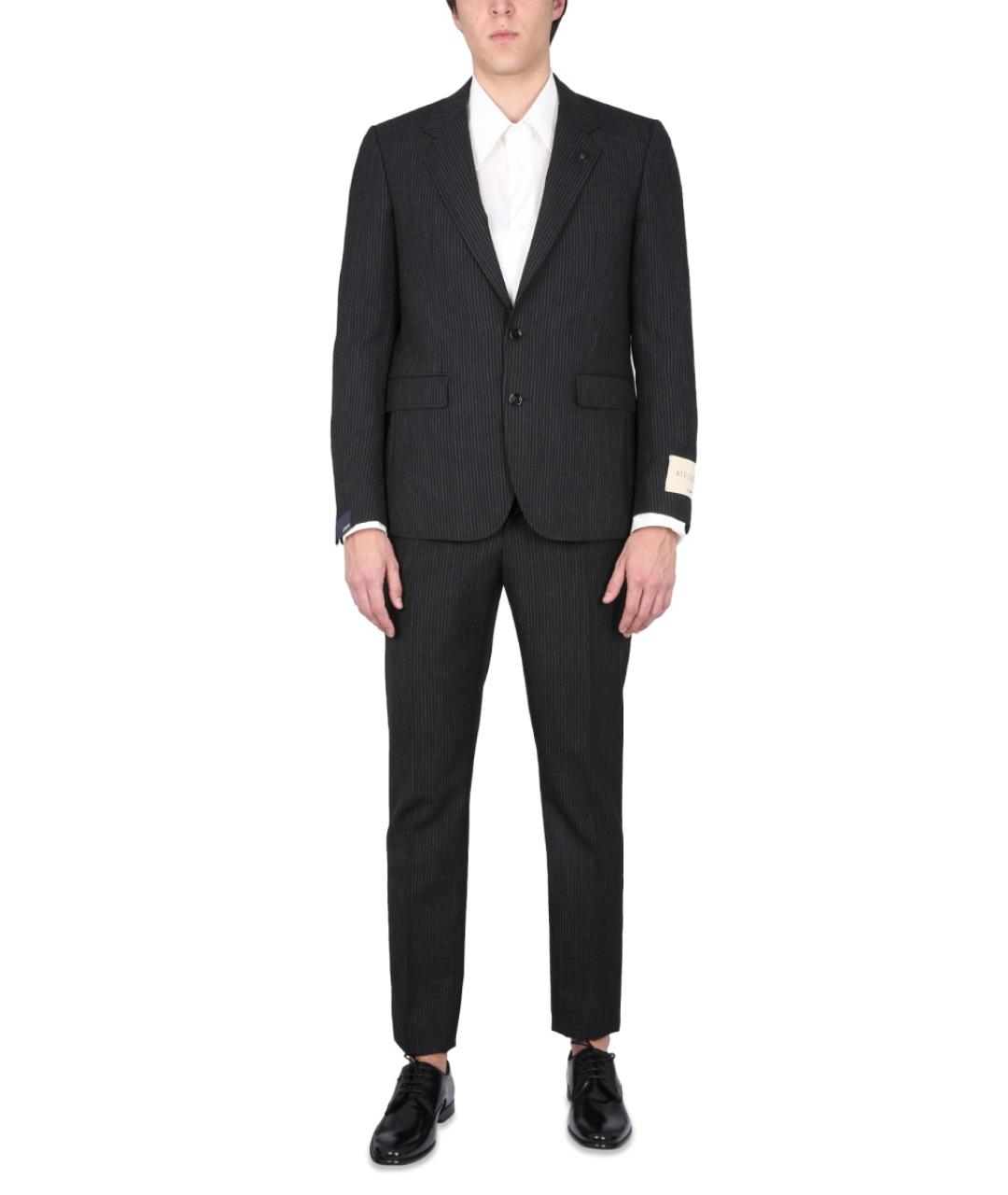 LARDINI Черный классический костюм, фото 2