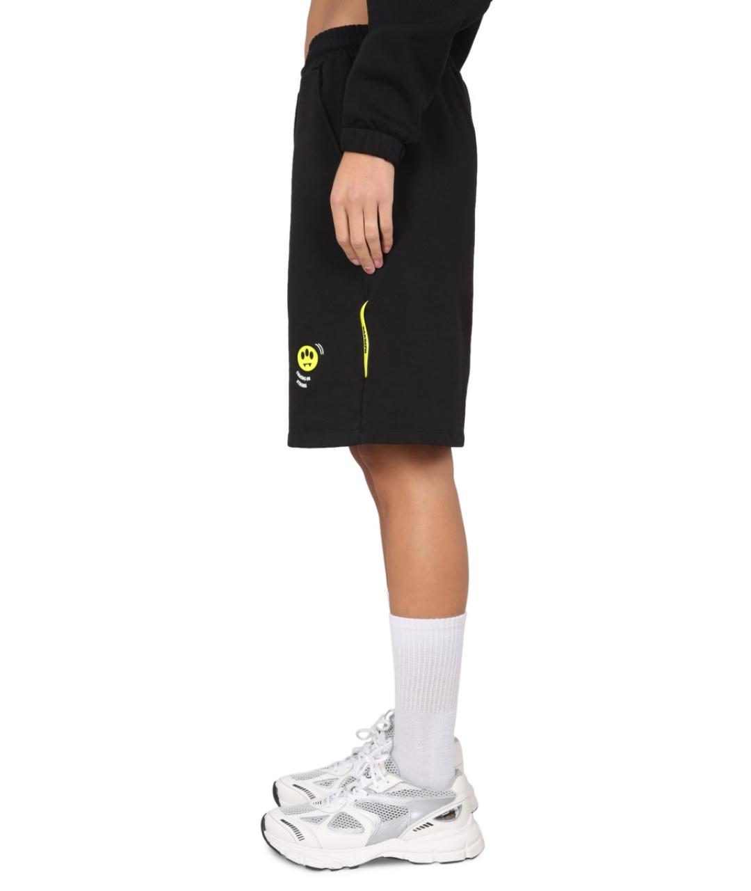 BARROW Черные хлопковые шорты, фото 4