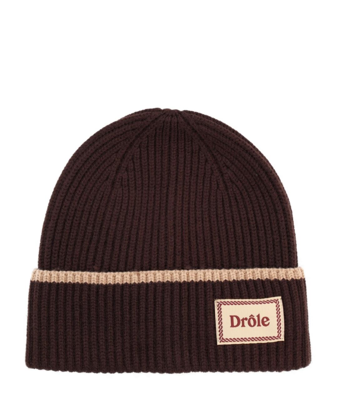 Drole de Monsieur Коричневая шерстяная шапка, фото 1