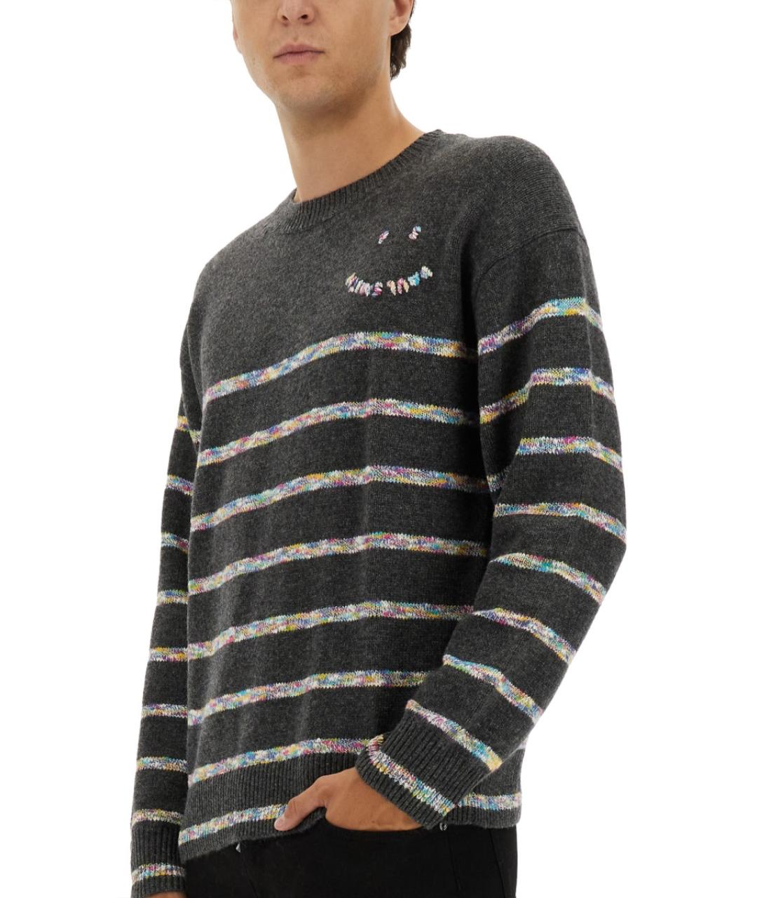 PS BY PAUL SMITH Черный шерстяной джемпер / свитер, фото 4