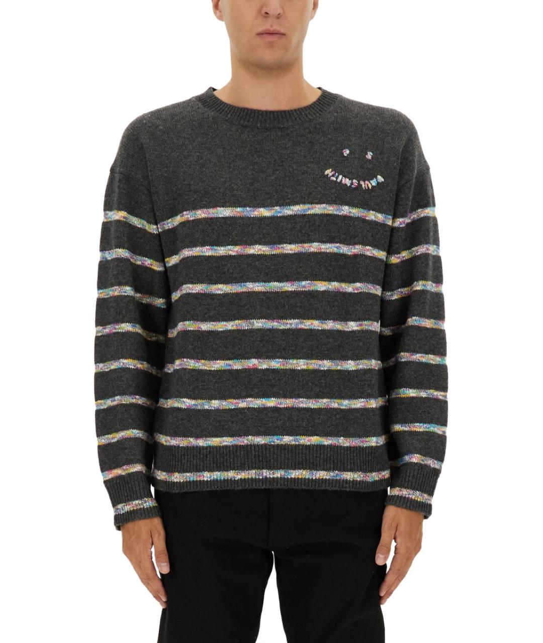 PS BY PAUL SMITH Черный шерстяной джемпер / свитер, фото 5