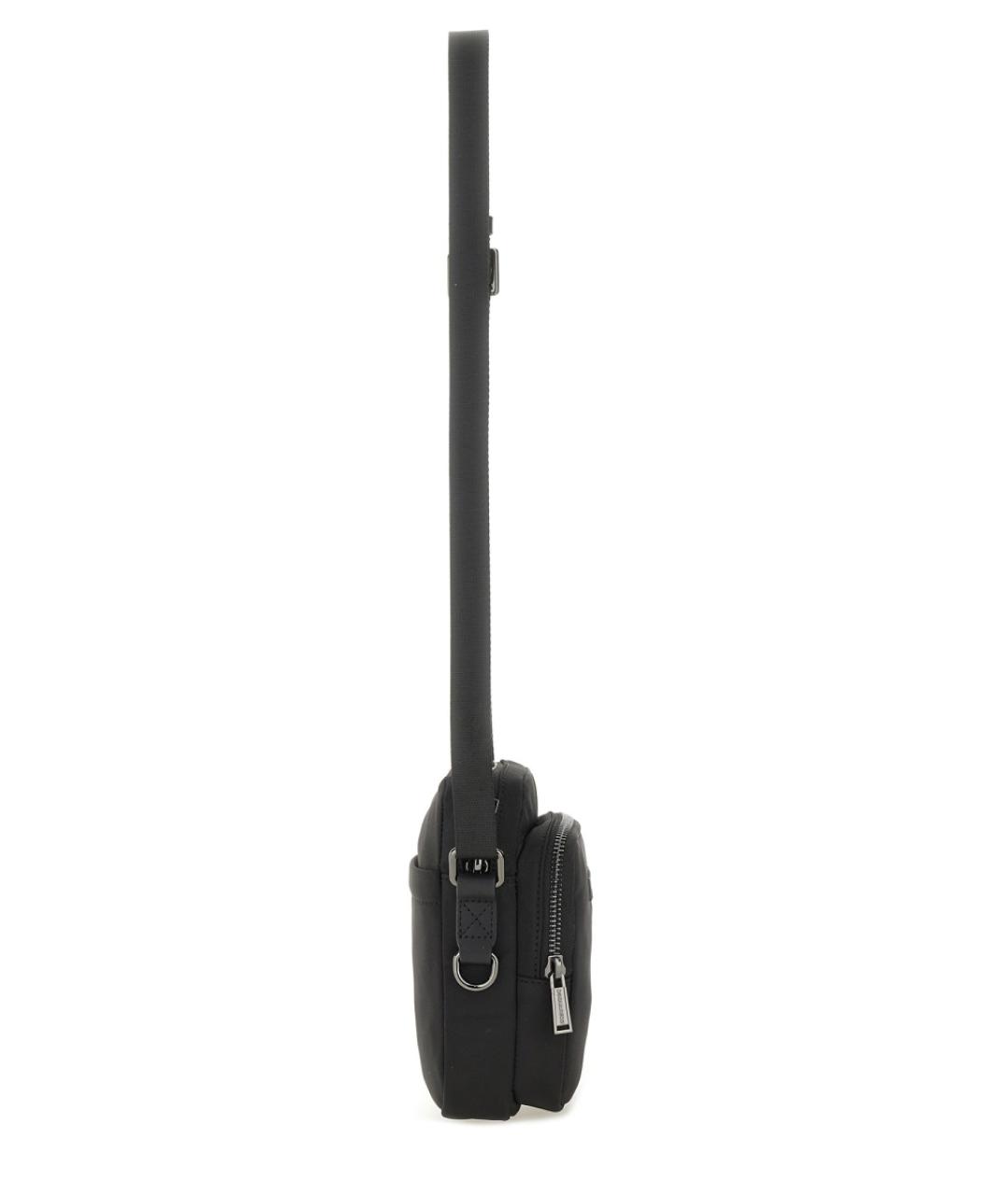 DSQUARED2 Черная синтетическая сумка на плечо, фото 3