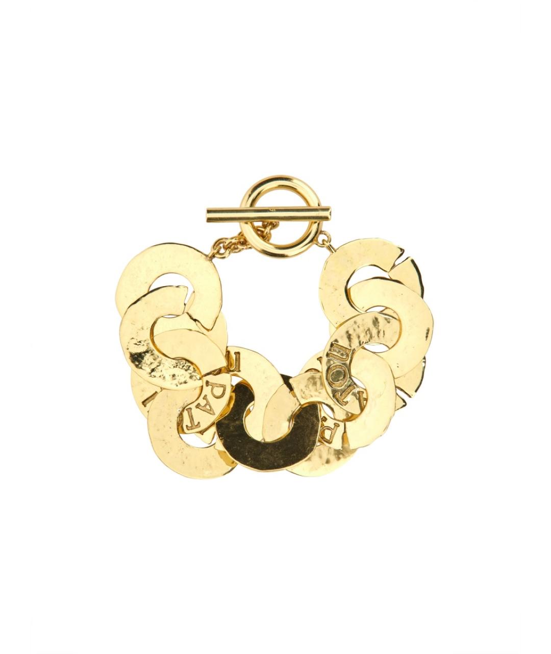 PATOU Золотой металлический браслет, фото 2