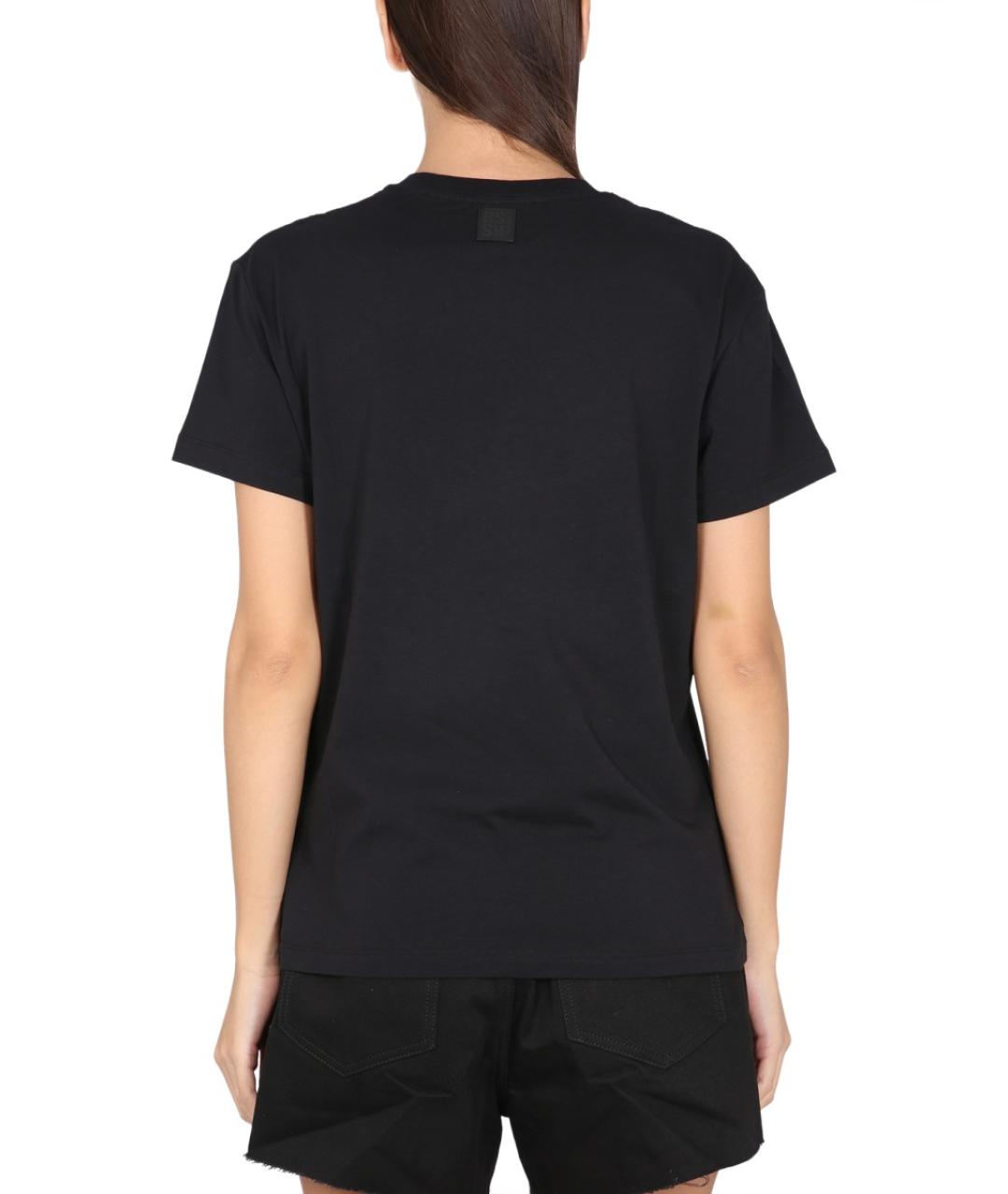 RAF SIMONS Черная хлопковая футболка, фото 4