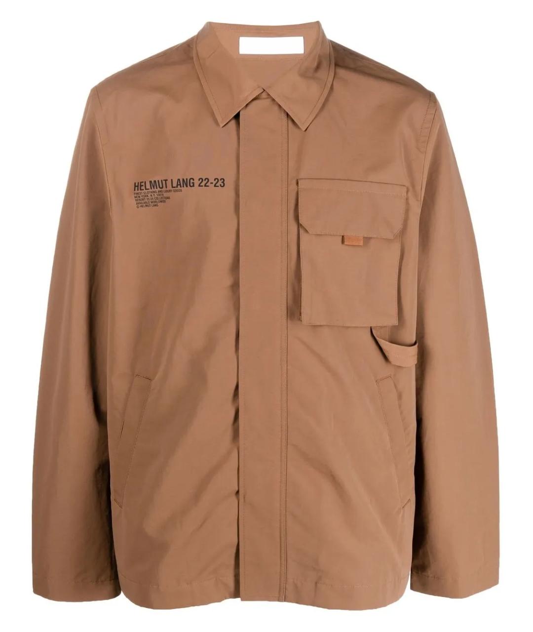 HELMUT LANG Бежевая хлопковая куртка, фото 1