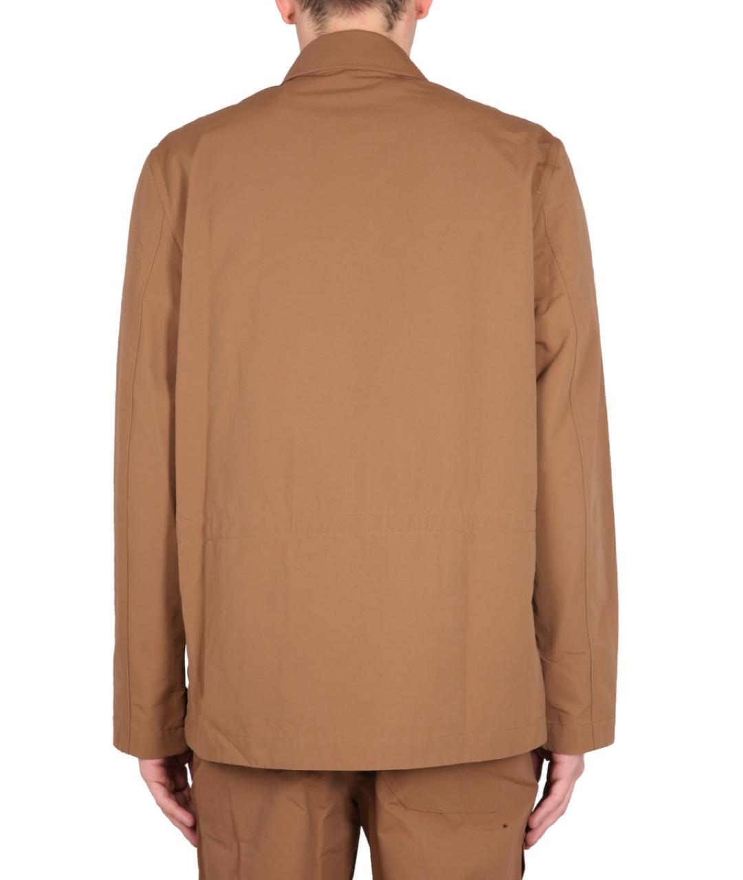 HELMUT LANG Бежевая хлопковая куртка, фото 4