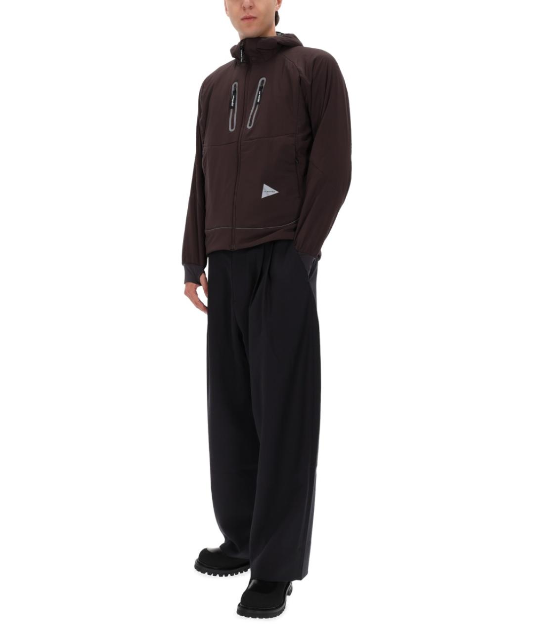 AND WANDER Бордовая полиэстеровая куртка, фото 3