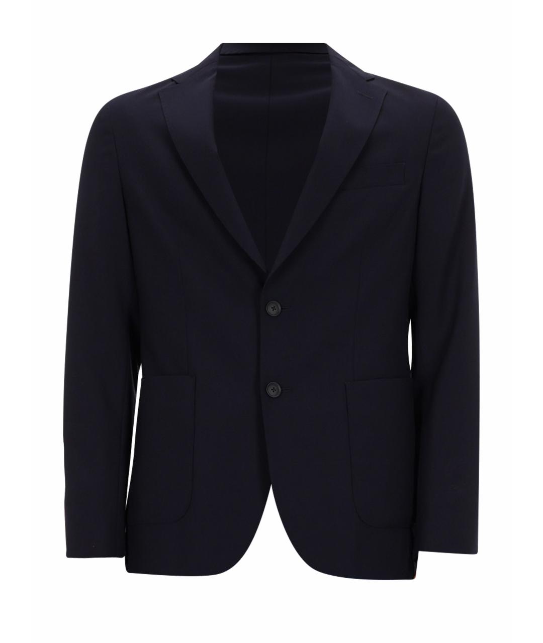HUGO BOSS Синий шерстяной пиджак, фото 1