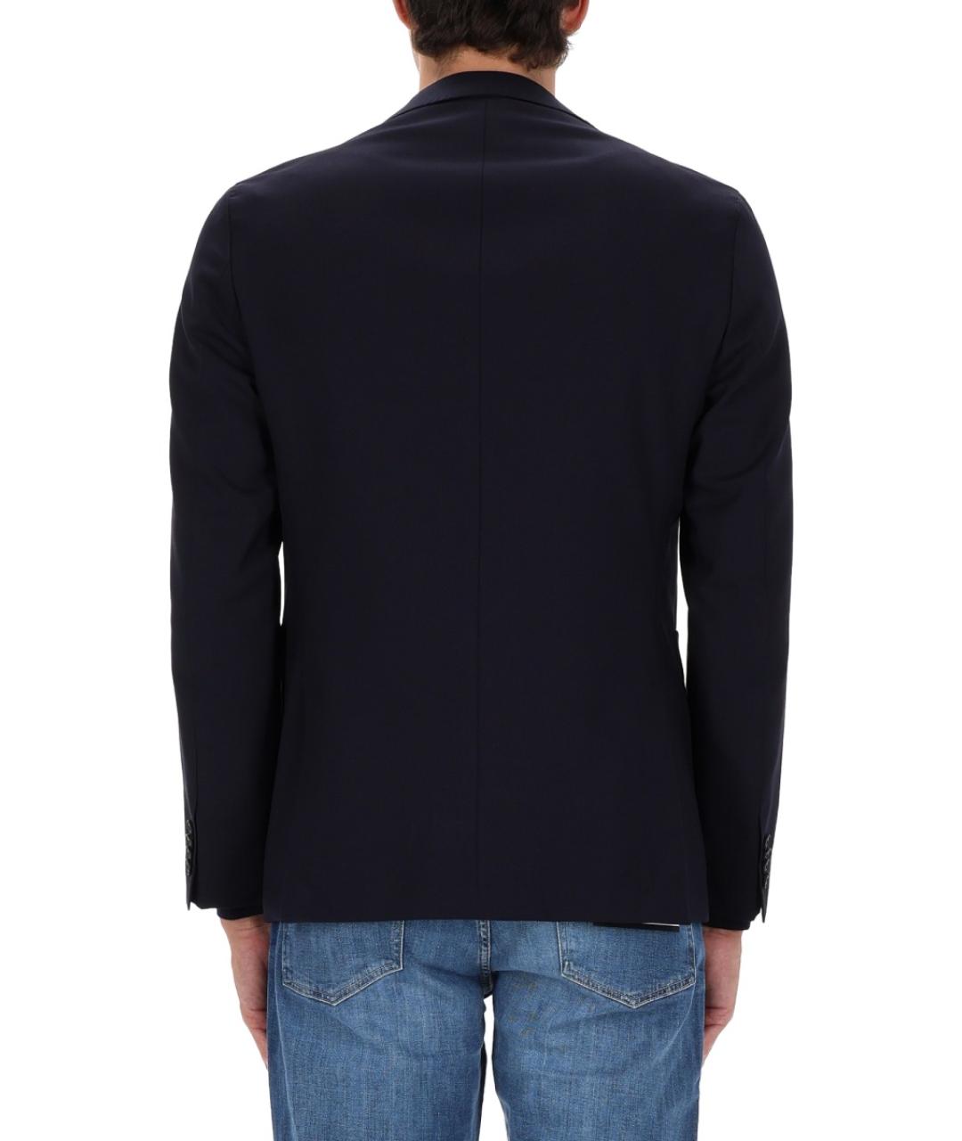 HUGO BOSS Синий шерстяной пиджак, фото 3