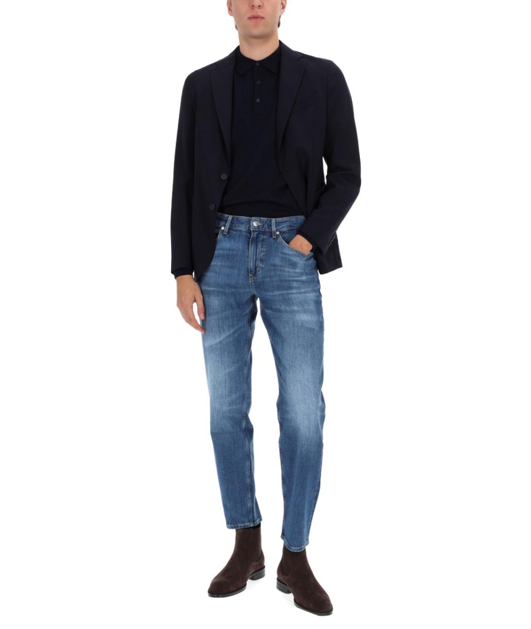 HUGO BOSS Синий шерстяной пиджак, фото 2