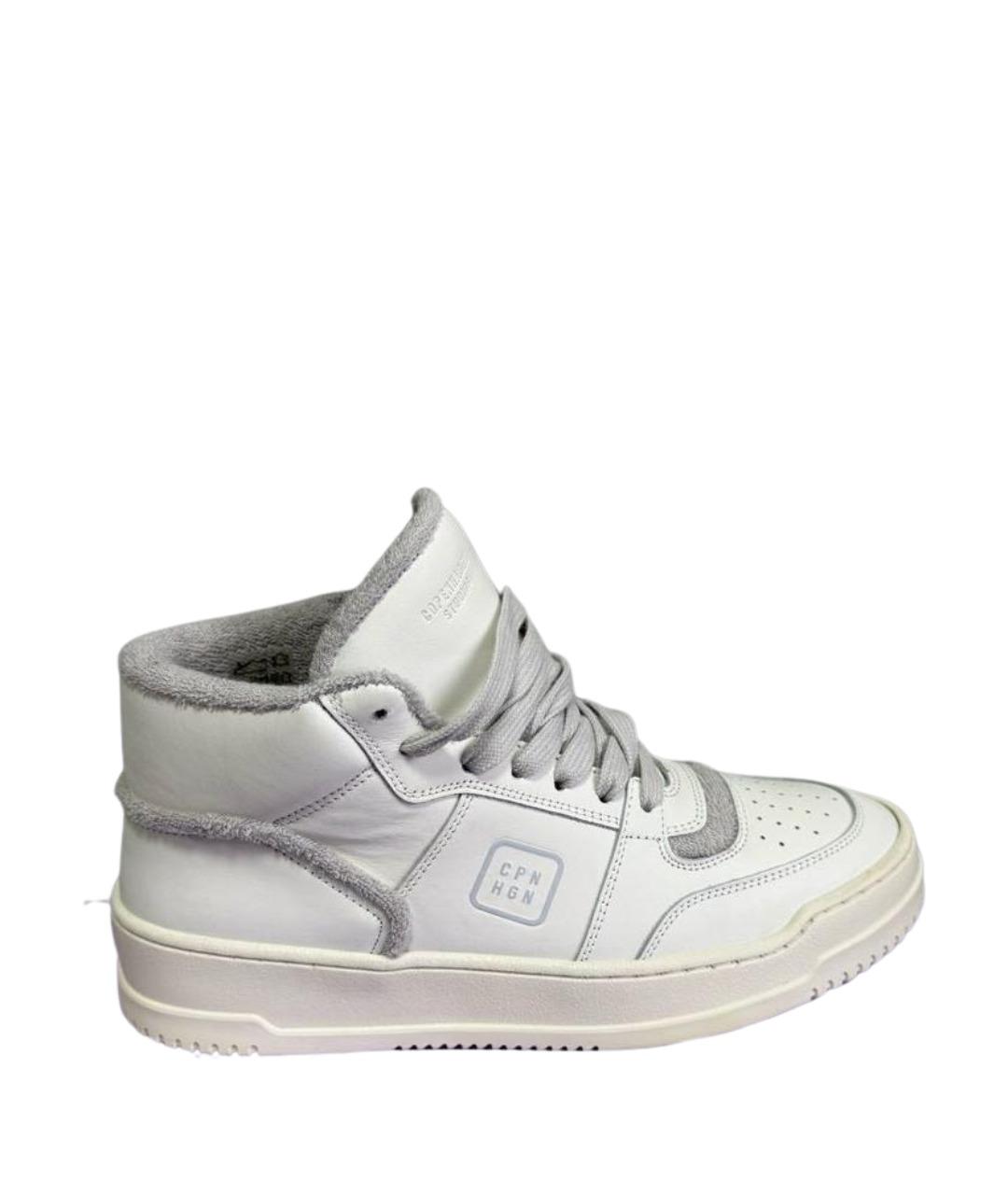 COPENHAGEN Белые кожаные кеды, фото 1