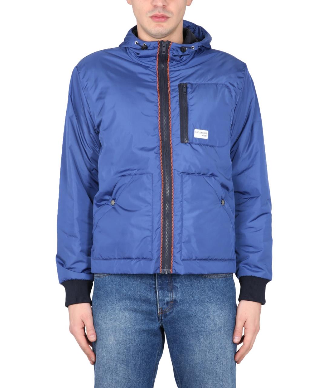 FAY Синяя полиамидовая куртка, фото 2