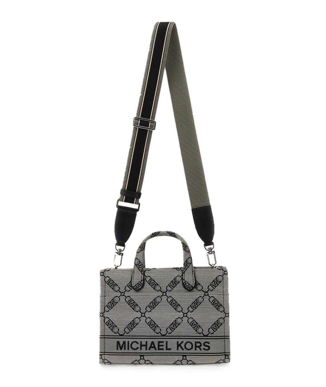 MICHAEL KORS Черная хлопковая сумка тоут, фото 2