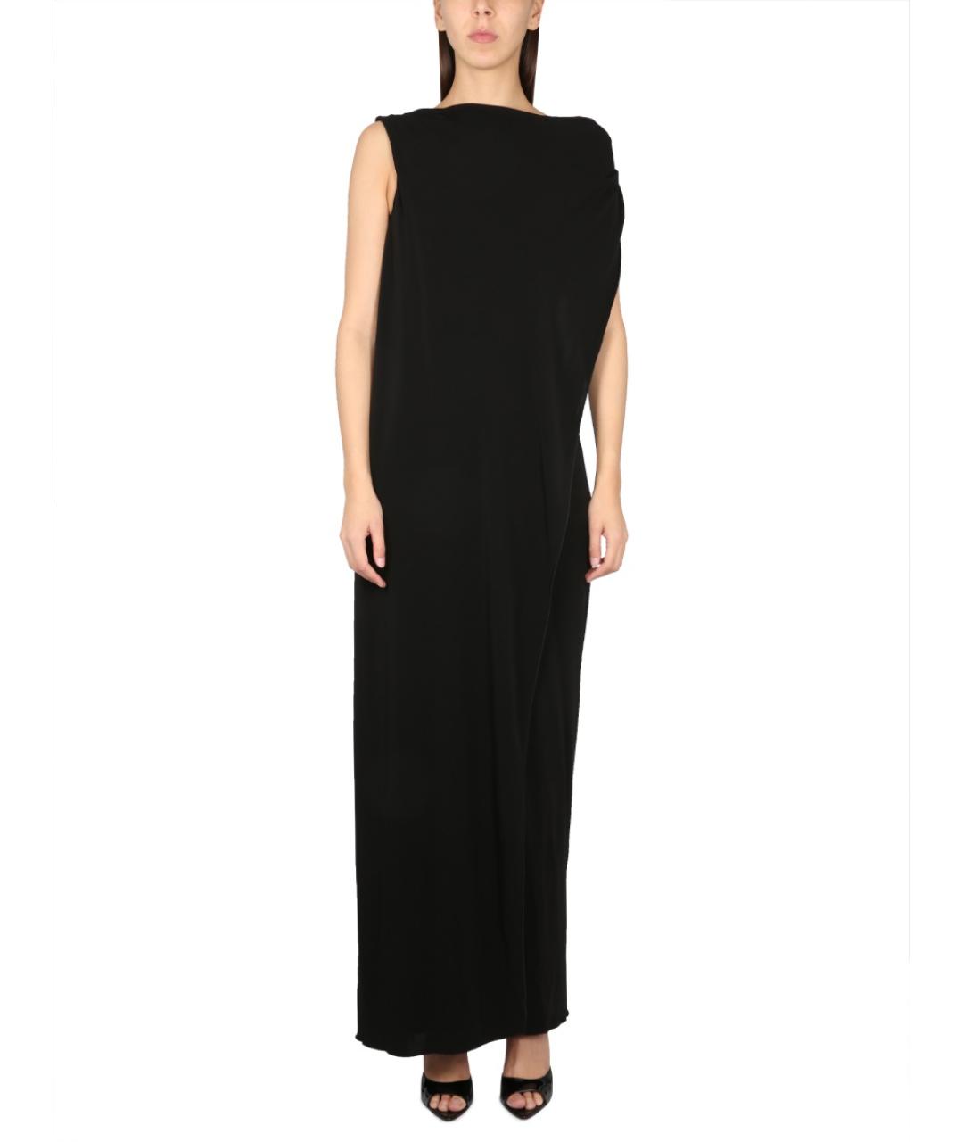 ALBERTA FERRETTI Черное вискозное вечернее платье, фото 2