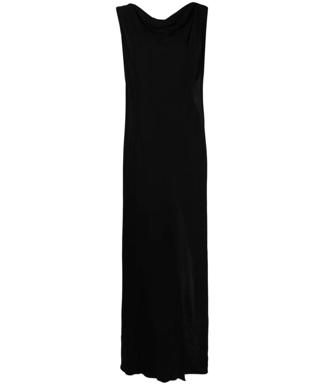 ALBERTA FERRETTI Черное вискозное вечернее платье, фото 1