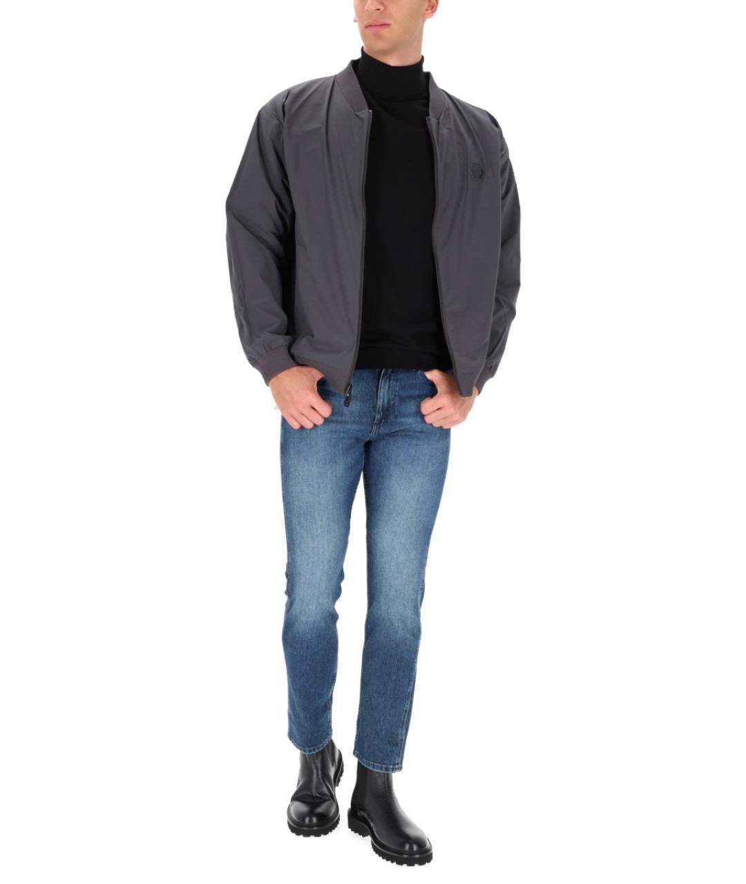 HUGO BOSS Серая полиамидовая куртка, фото 2