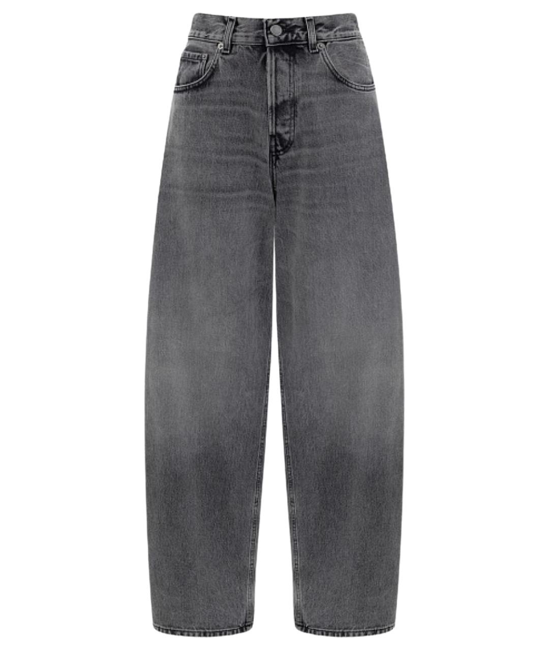 HAIKURE Серые хлопковые джинсы клеш, фото 1