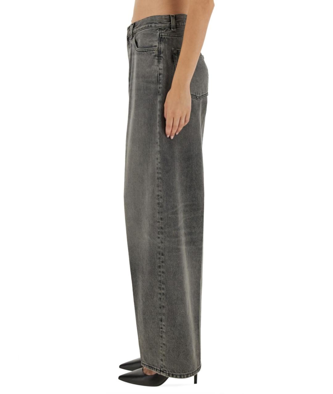 HAIKURE Серые хлопковые джинсы клеш, фото 4