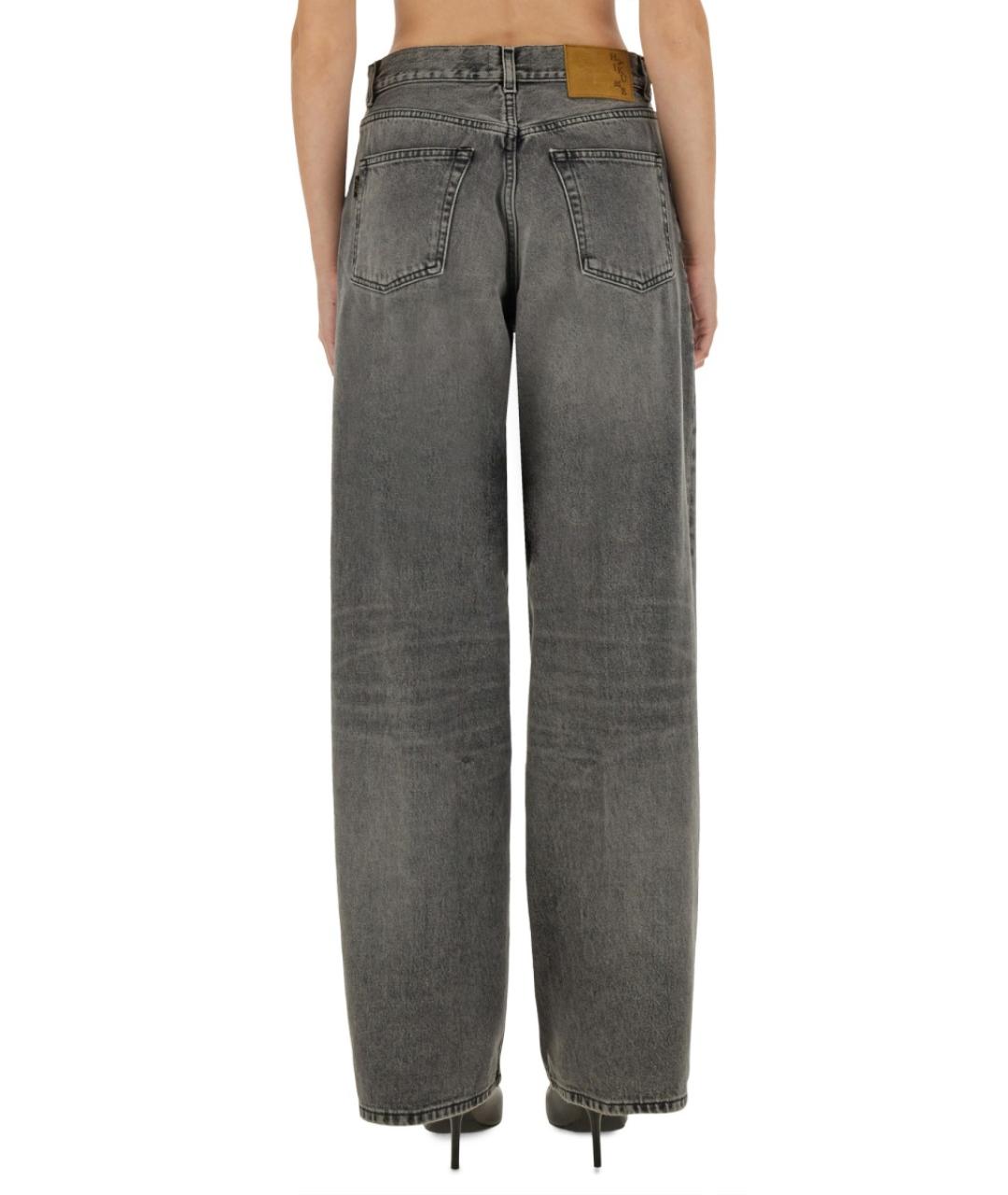 HAIKURE Серые хлопковые джинсы клеш, фото 3