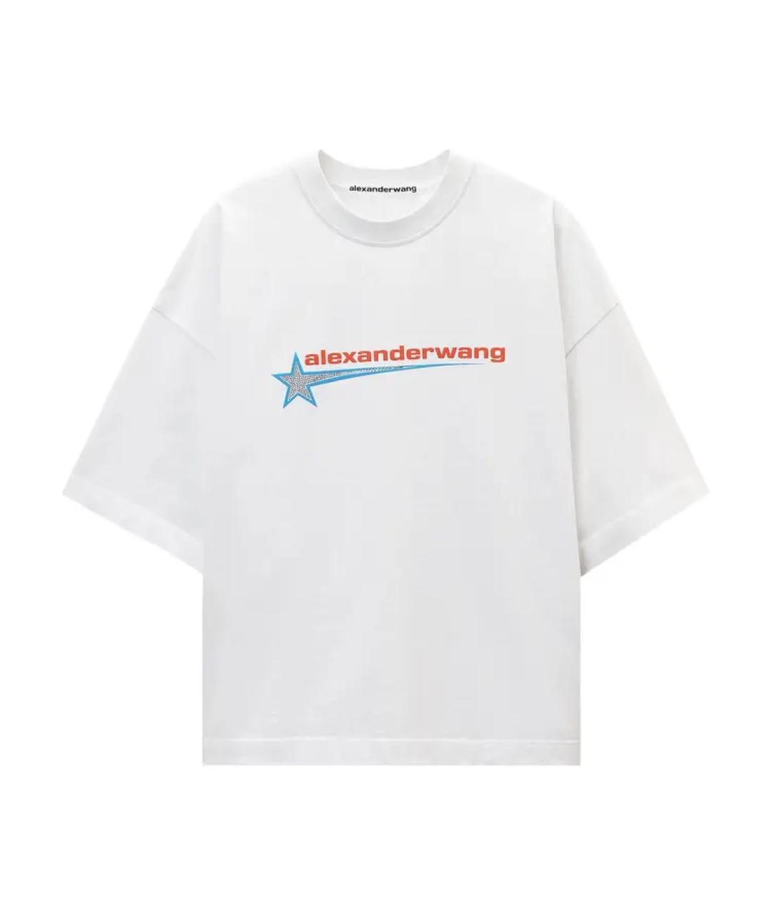 ALEXANDER WANG Черная хлопковая футболка, фото 1