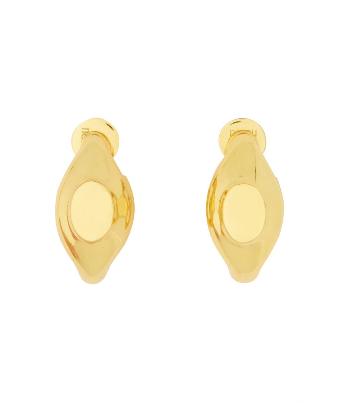 PATOU Золотые латунные серьги, фото 1