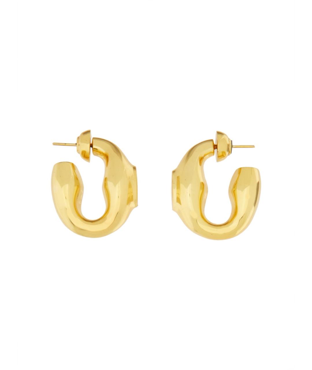 PATOU Золотые латунные серьги, фото 3