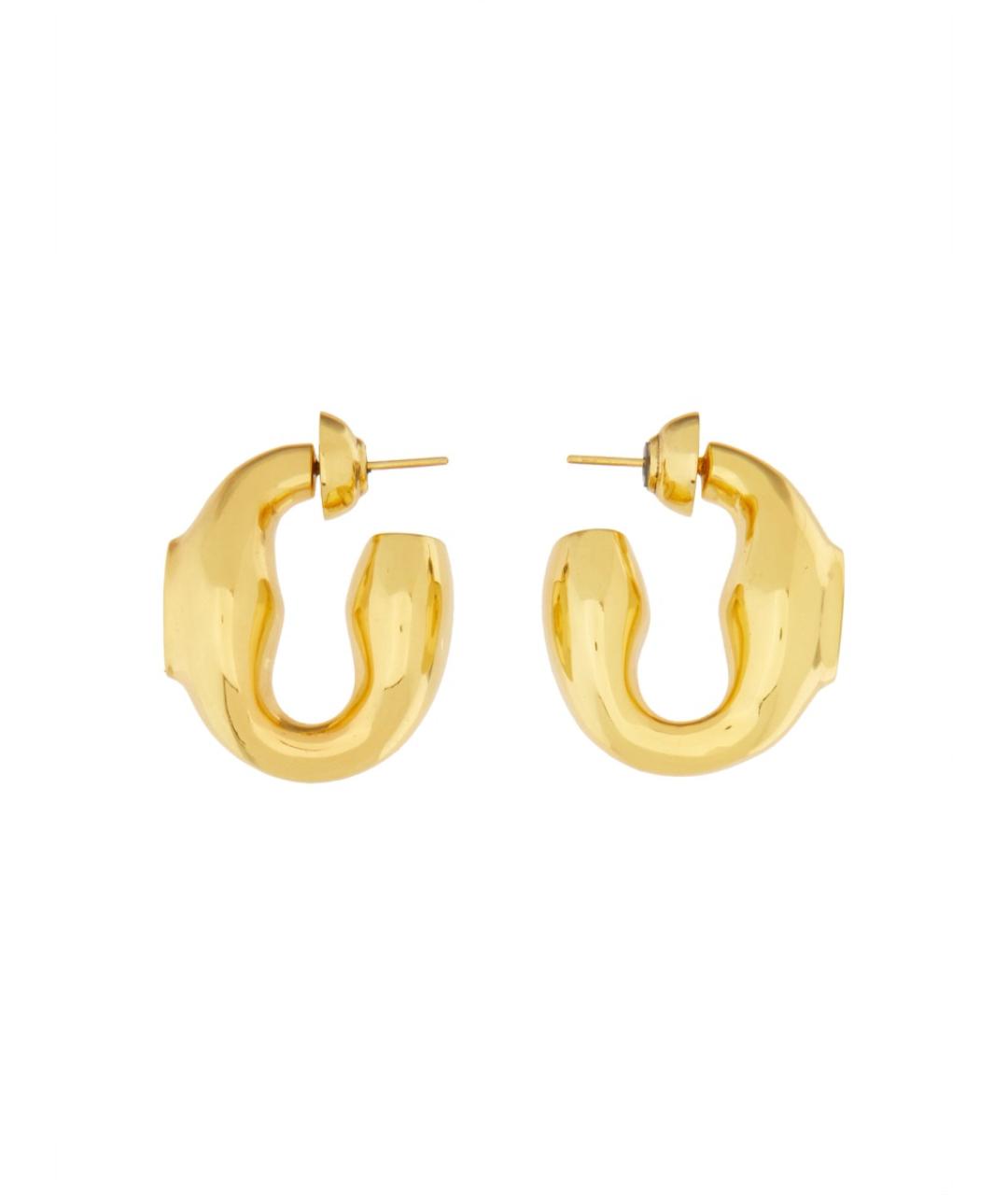 PATOU Золотые латунные серьги, фото 2