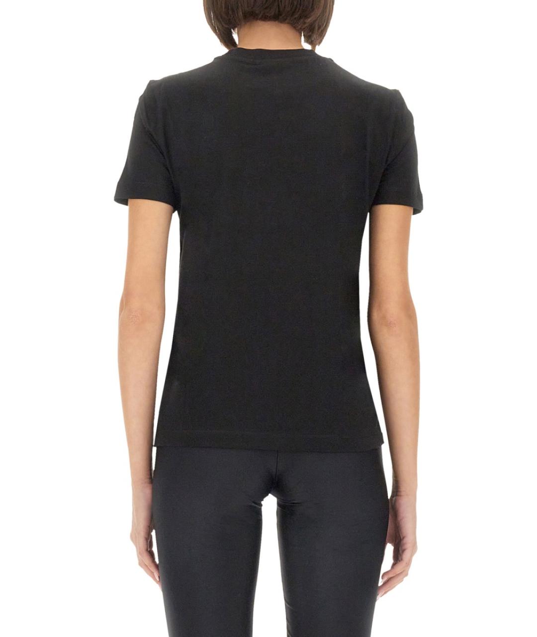 VERSACE JEANS COUTURE Черная хлопковая футболка, фото 5