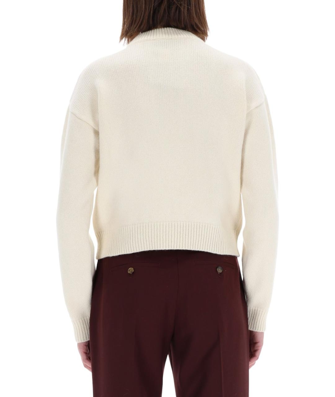 PATOU Белый шерстяной джемпер / свитер, фото 4