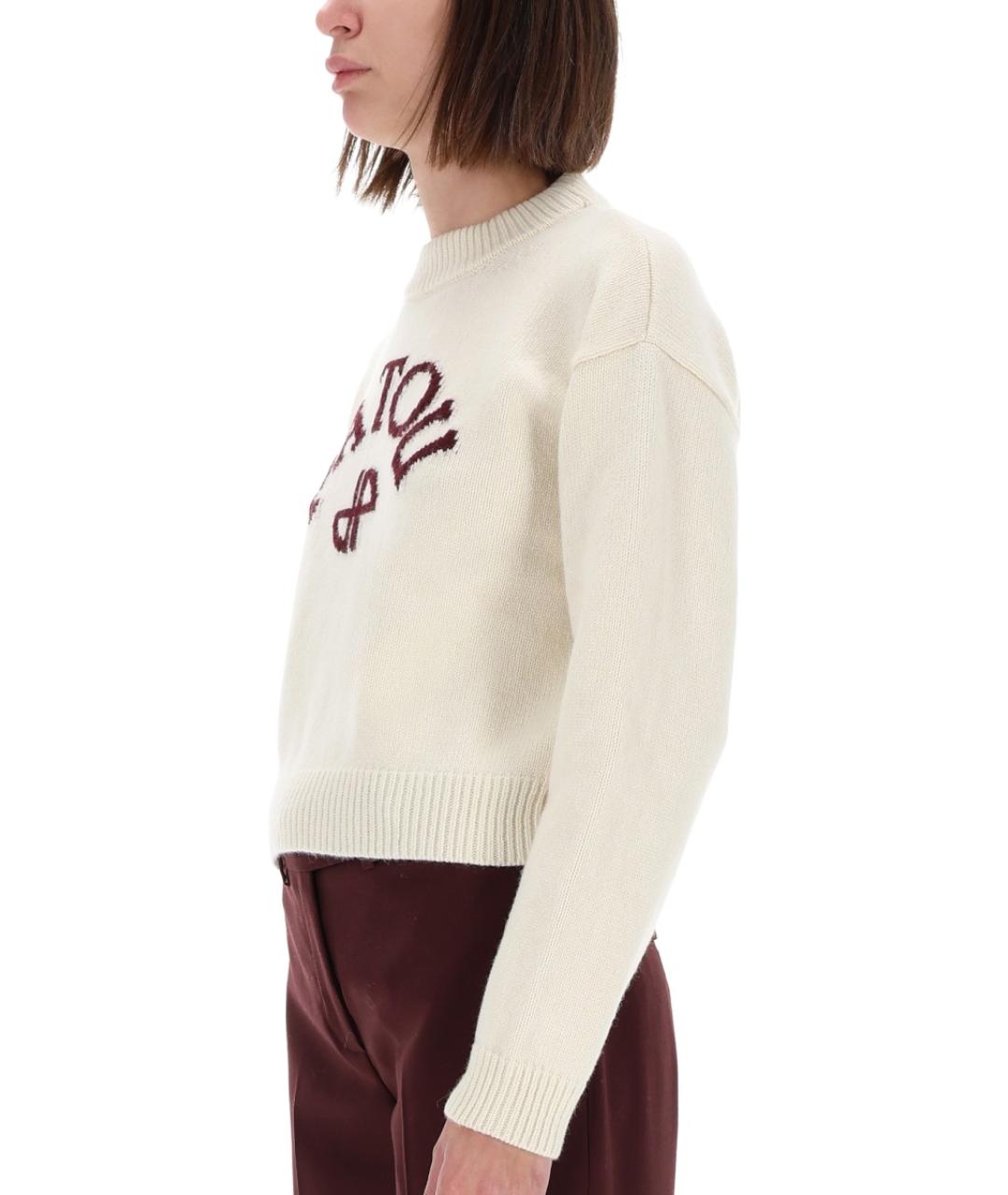 PATOU Белый шерстяной джемпер / свитер, фото 5