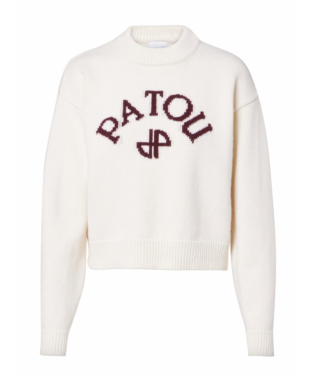 PATOU Белый шерстяной джемпер / свитер, фото 1