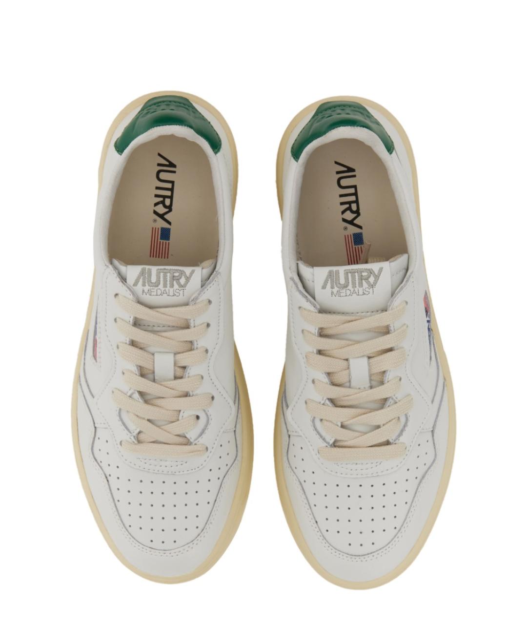 AUTRY Белые кожаные кроссовки, фото 6