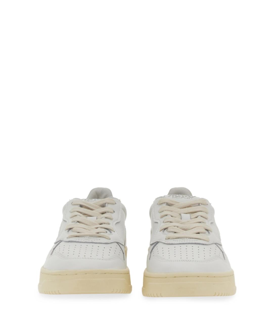 AUTRY Белые кожаные кроссовки, фото 4