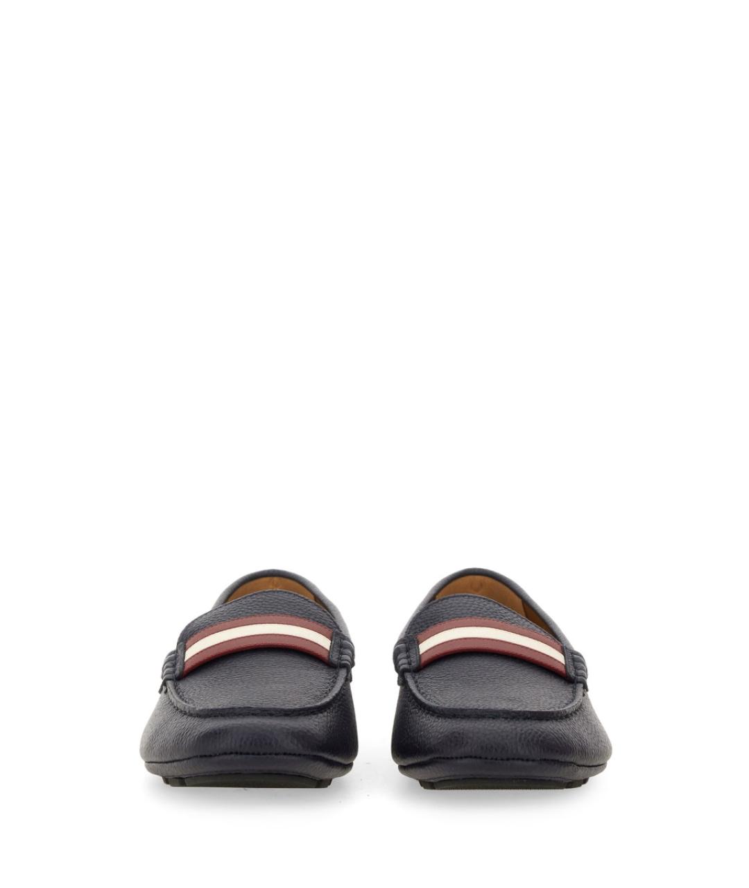 BALLY Черные кожаные мокасины, фото 4