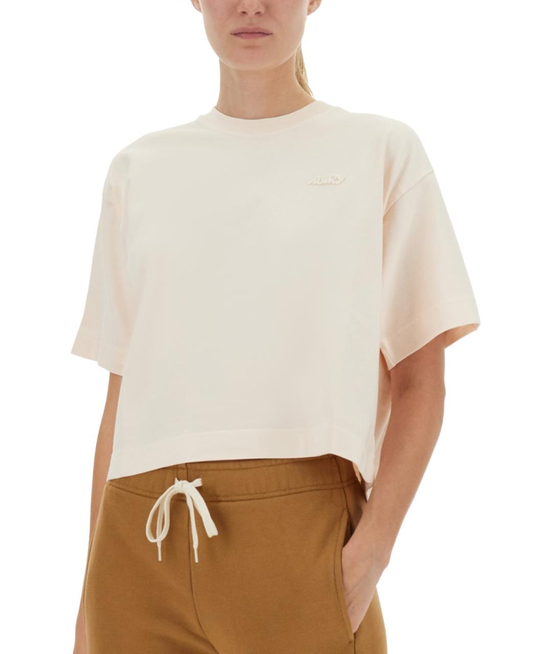 AUTRY Белая хлопковая футболка, фото 4