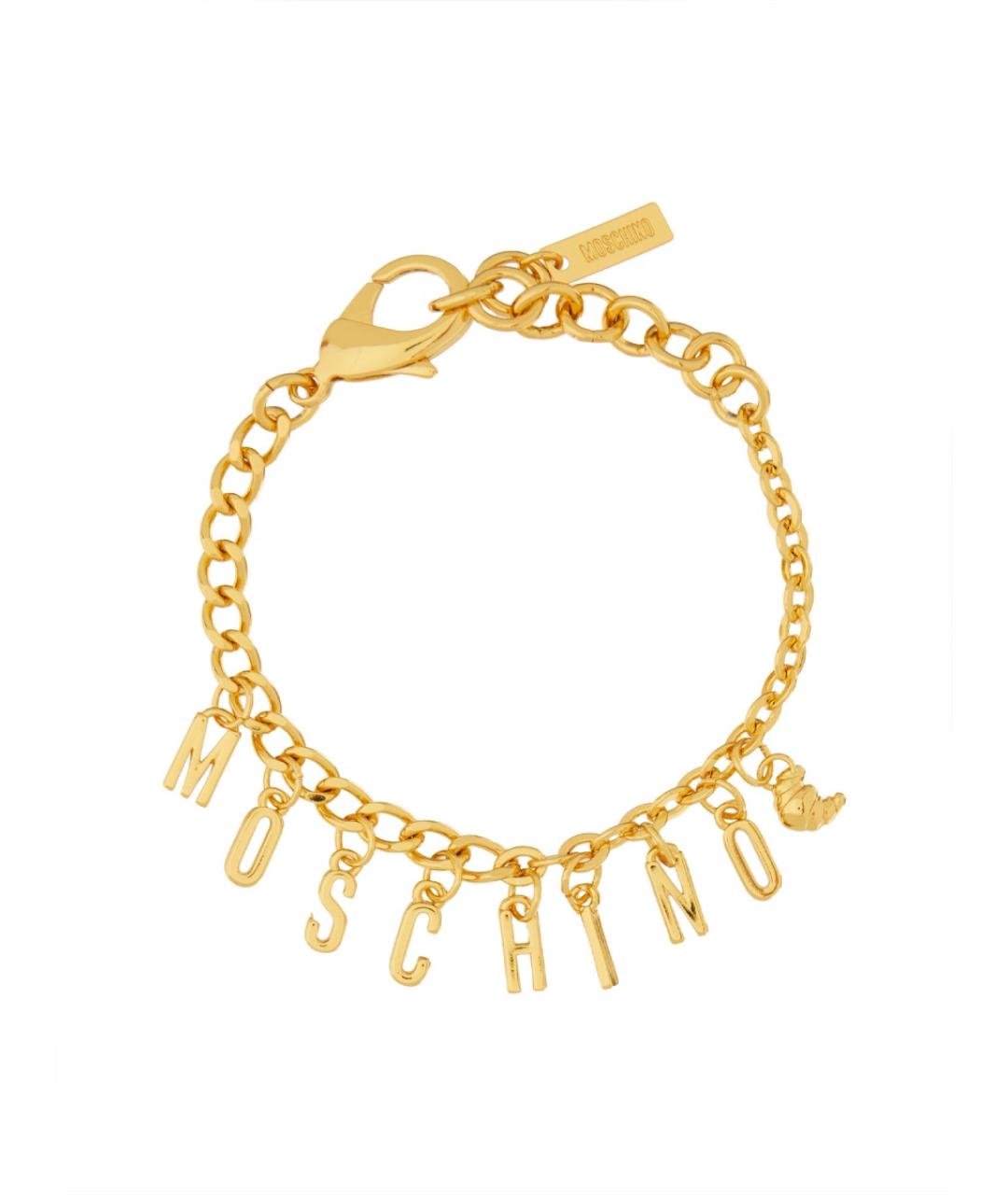 MOSCHINO Золотой латунный браслет, фото 1