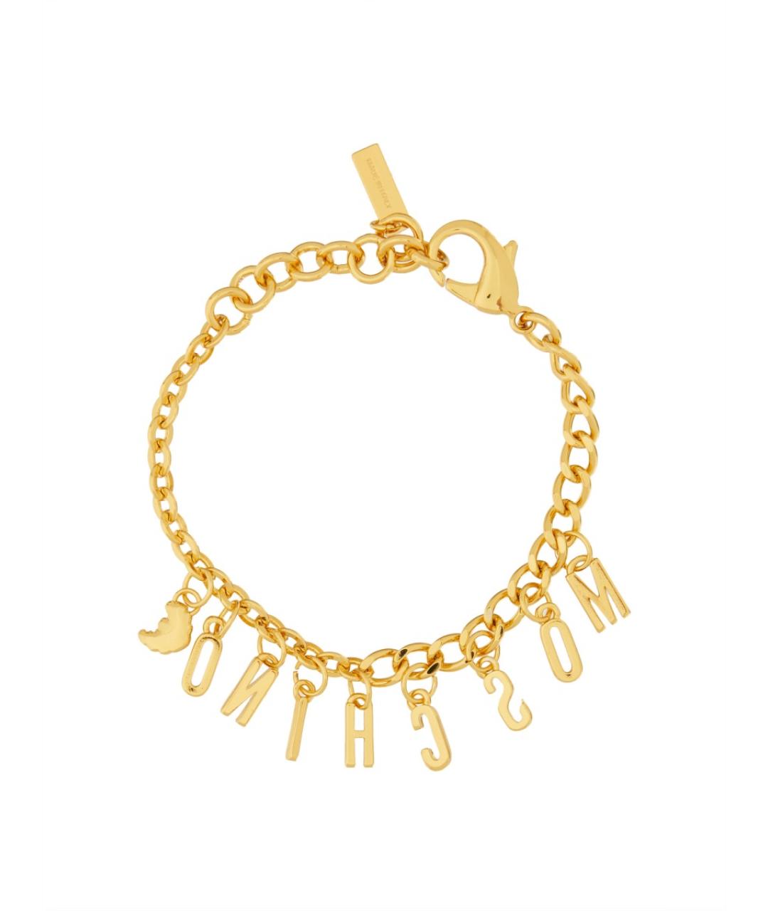 MOSCHINO Золотой латунный браслет, фото 2