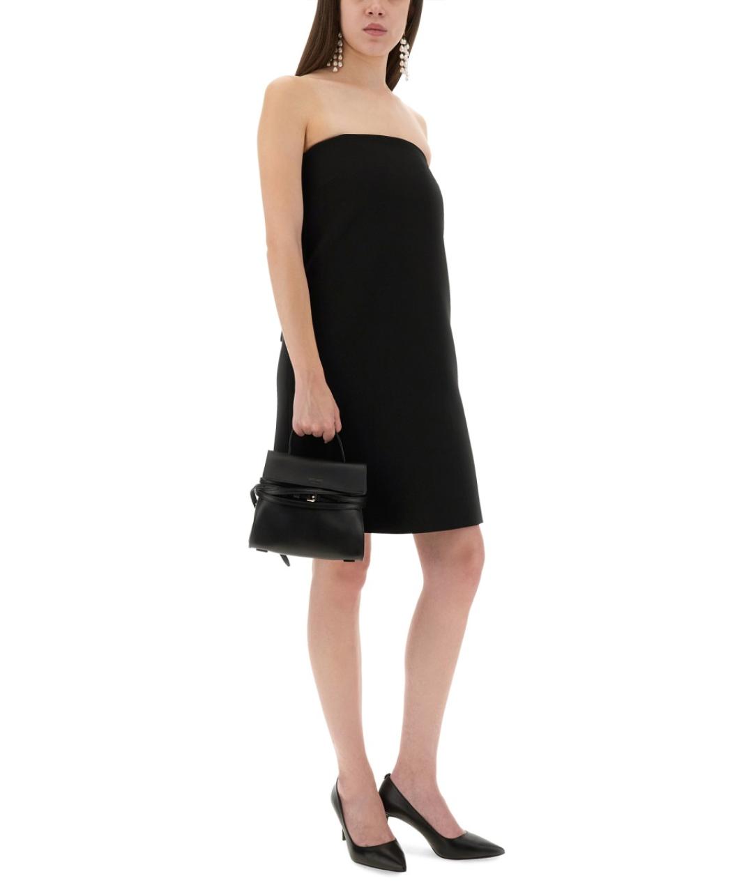 MOSCHINO Черное полиэстеровое коктейльное платье, фото 3