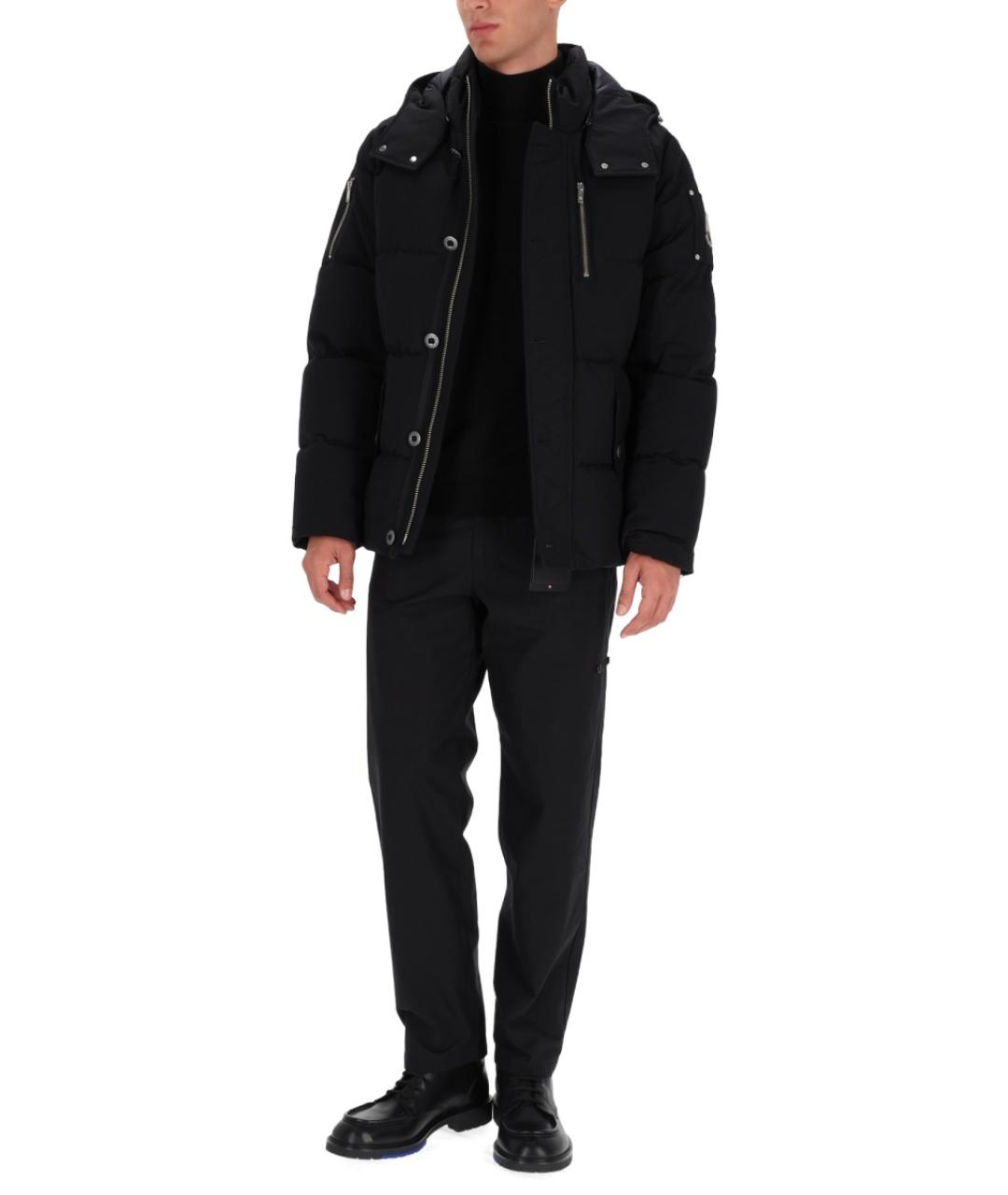 MOOSE KNUCKLES Черный хлопковый пуховик, фото 2