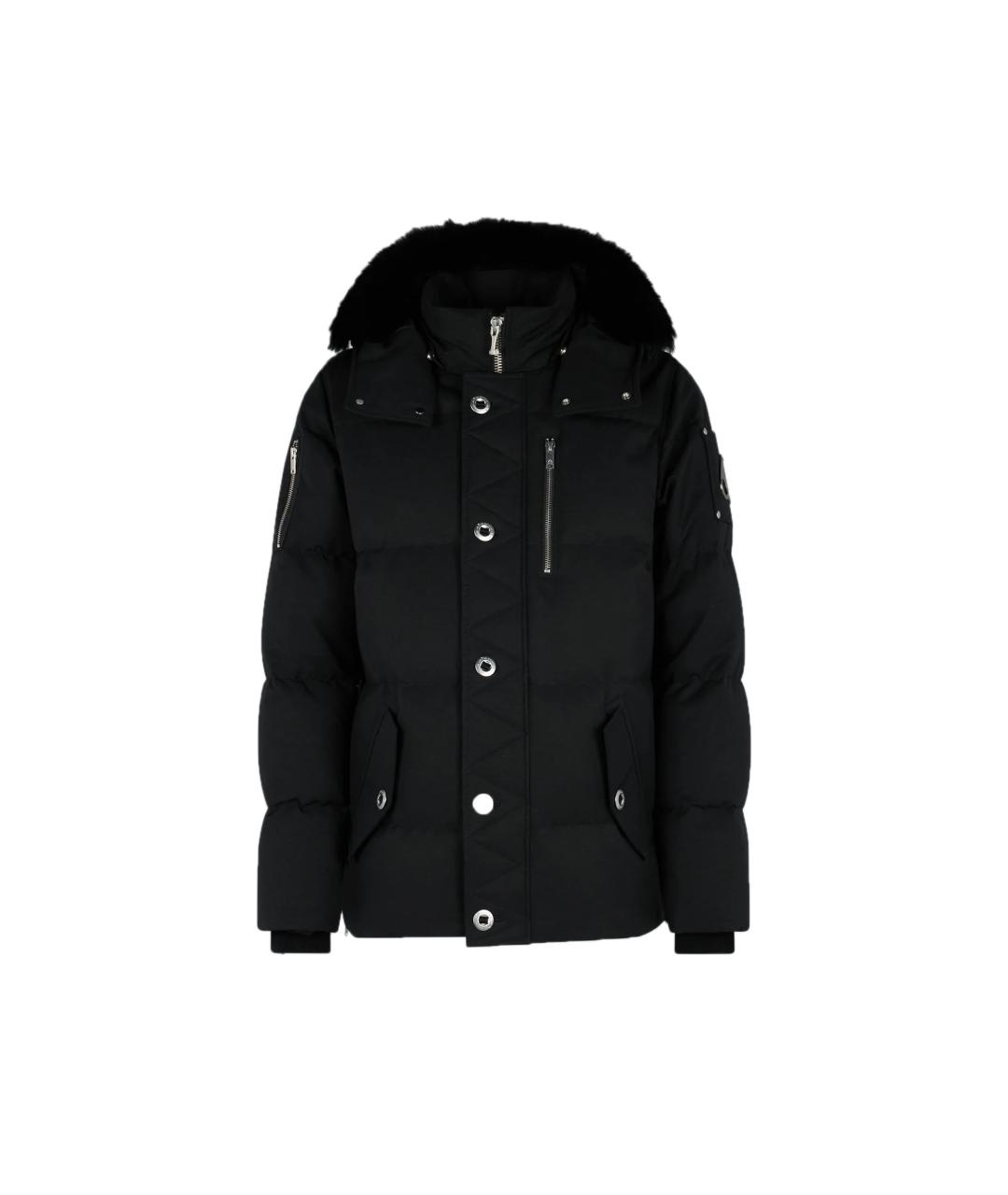 MOOSE KNUCKLES Черный хлопковый пуховик, фото 1