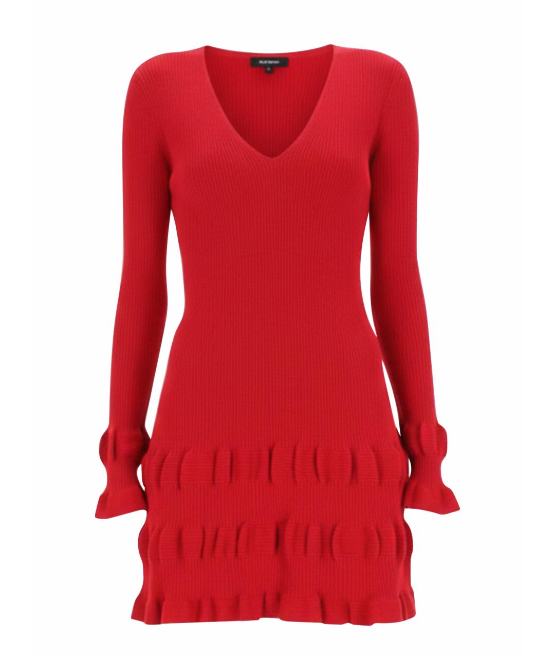 MOSCHINO JEANS Красное вискозное повседневное платье, фото 1