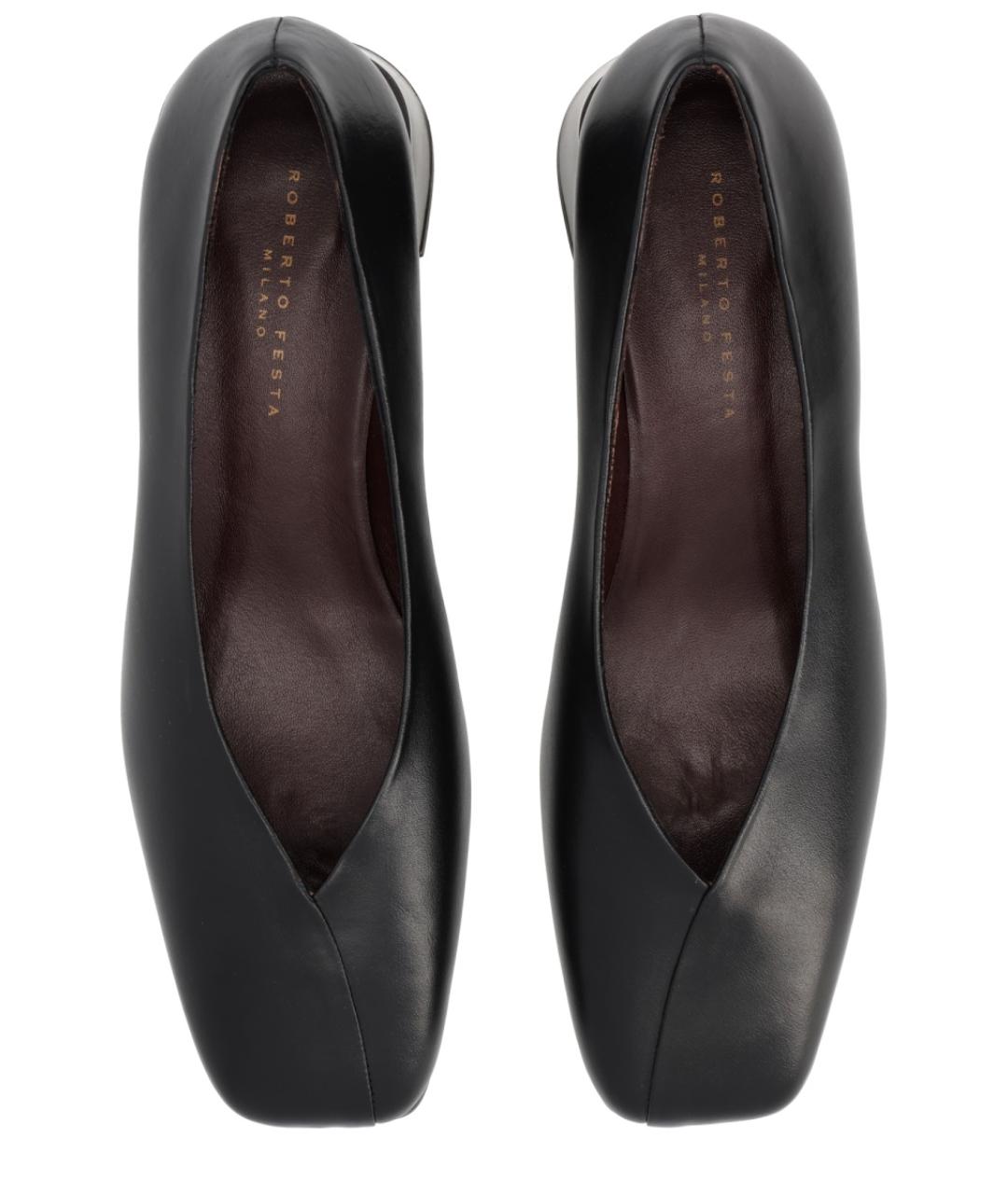ROBERTO FESTA Черные кожаные туфли, фото 5