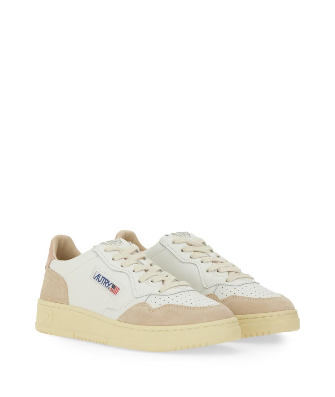AUTRY Белые кожаные кроссовки, фото 2