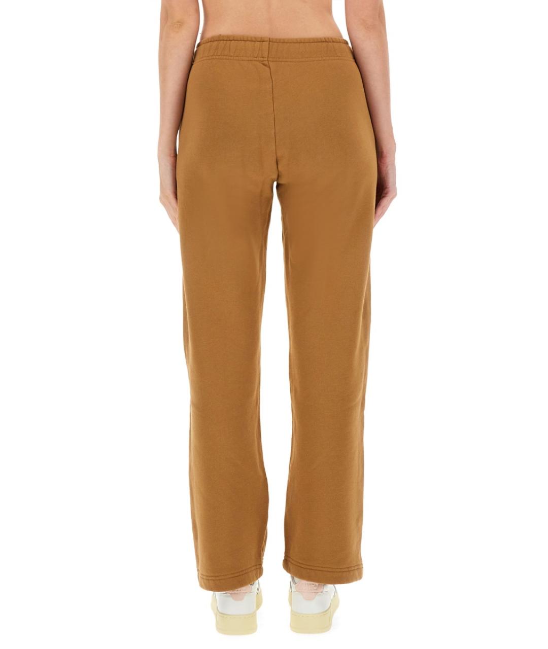 AUTRY Коричневые хлопковые прямые брюки, фото 3