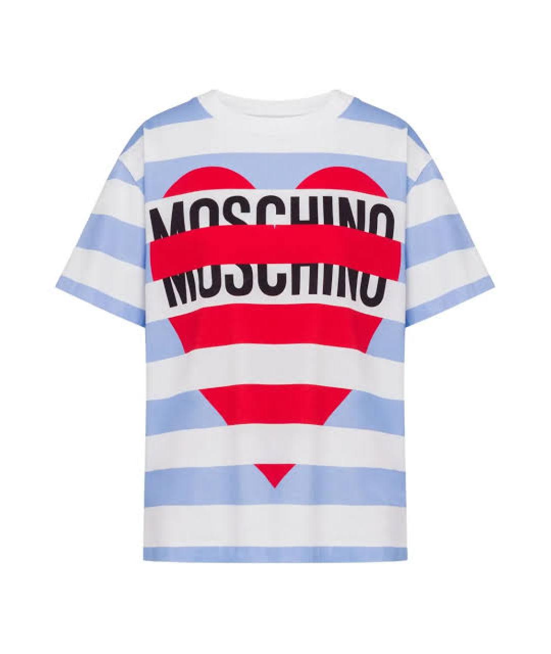 MOSCHINO JEANS Мульти хлопковая футболка, фото 1