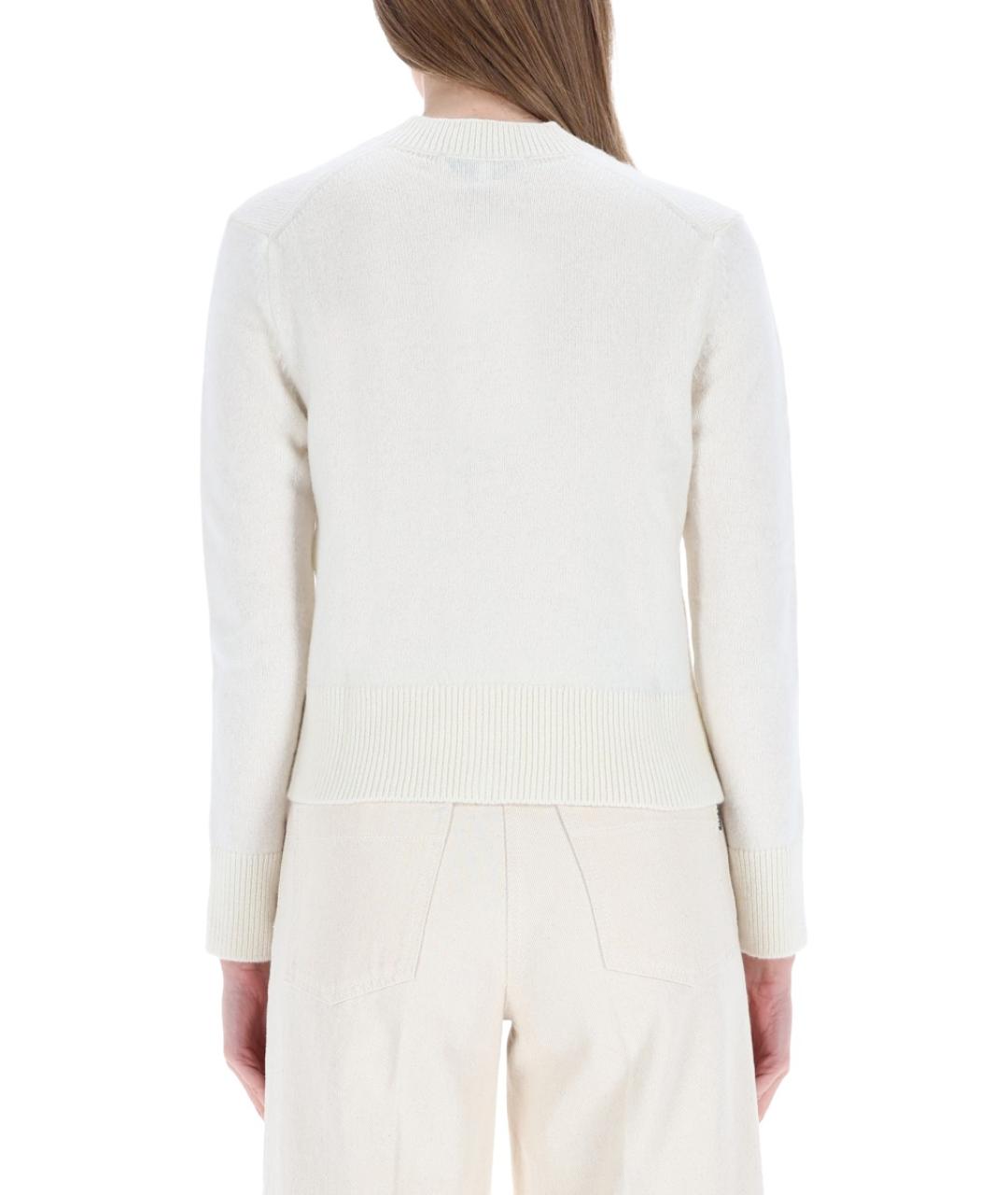 MAISON KITSUNE Бежевый шерстяной кардиган, фото 2