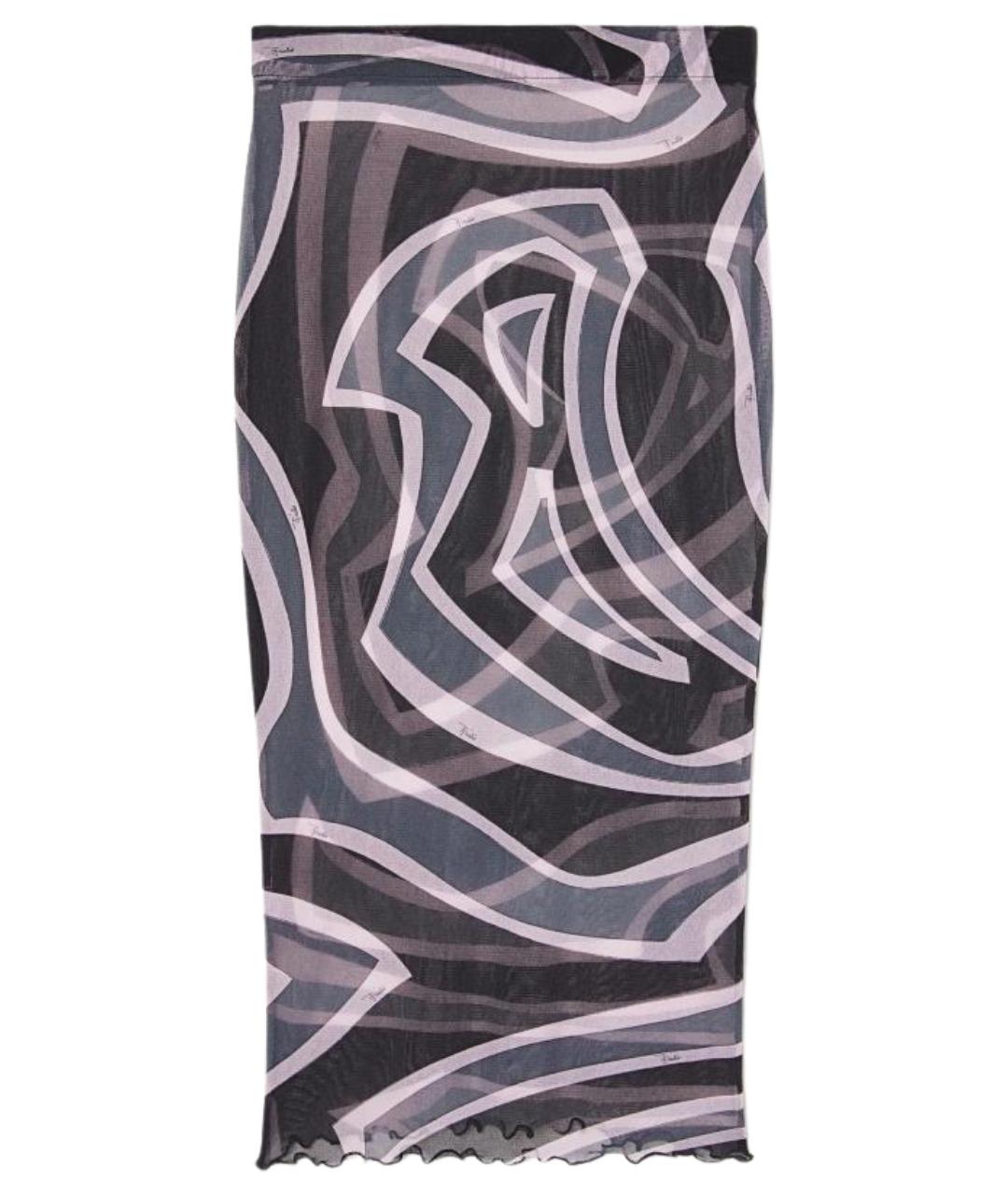 PUCCI Мульти полиамидовая юбка миди, фото 1