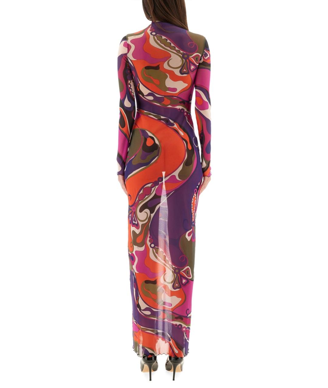 PUCCI Мульти полиамидовое повседневное платье, фото 4