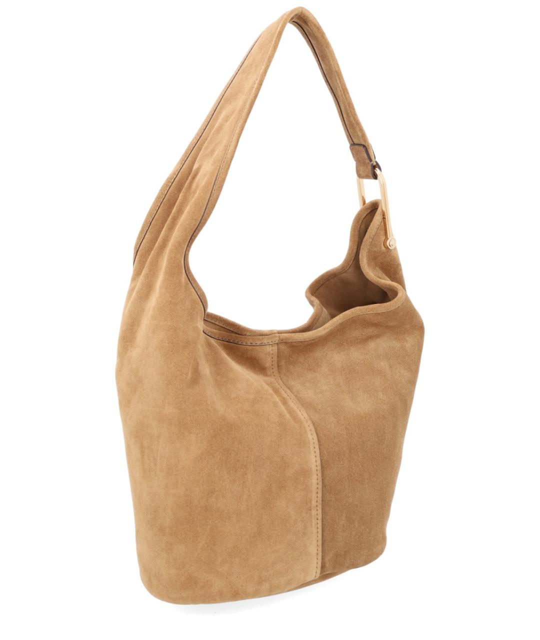 MICHAEL KORS Бежевая кожаная сумка через плечо, фото 3