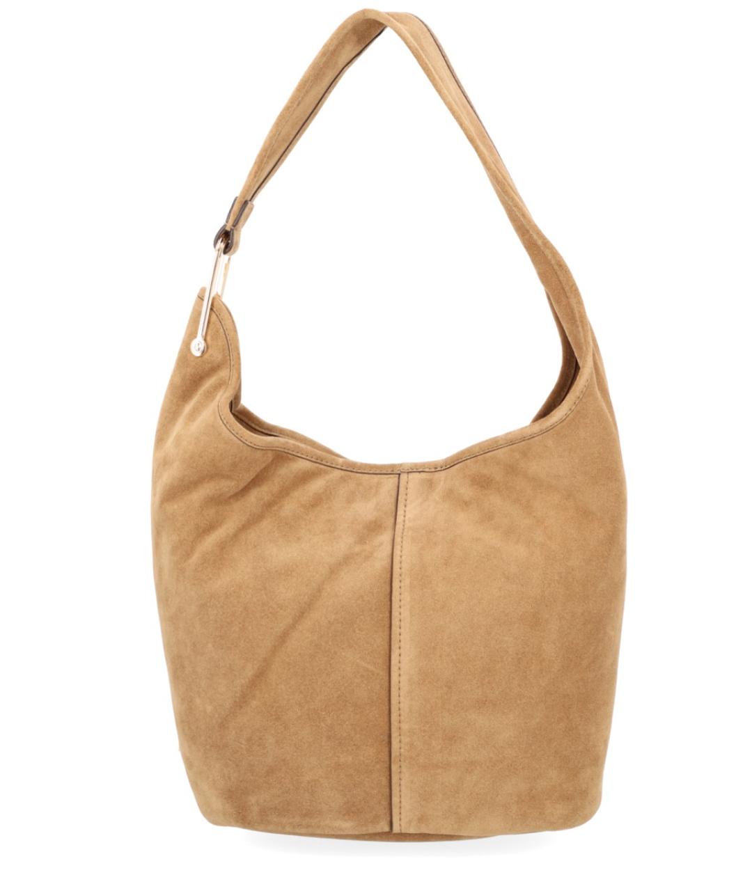 MICHAEL KORS Бежевая кожаная сумка через плечо, фото 2